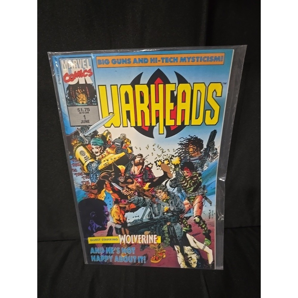 Sealed WARHEADS #1 --- WOLVERINE! Marvel UK Comics! 1992!